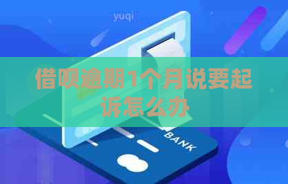 信用卡逾期1个月说要起诉怎么办