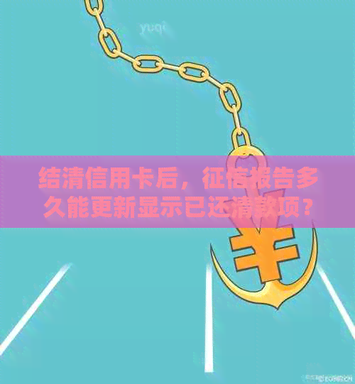 结清信用卡后，报告多久能更新显示已还清款项？