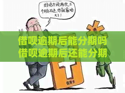 信用卡逾期后能分期吗信用卡逾期后还能分期吗
