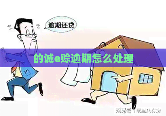 的诚e赊逾期怎么处理