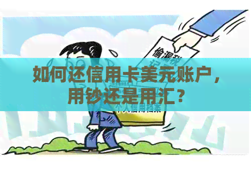 如何还信用卡美元账户,用钞还是用汇?
