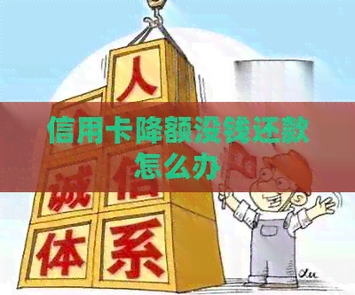 信用卡降额没钱还款怎么办