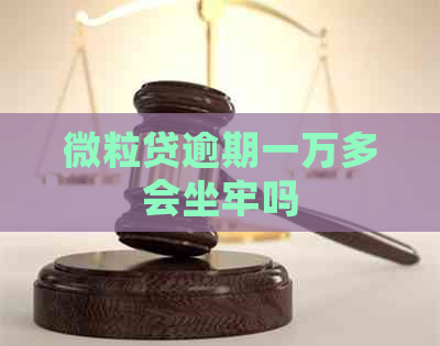 微粒贷逾期一万多会坐牢吗