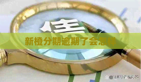 新橙分期逾期了会怎样