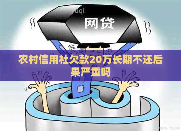 农村信用社欠款20万长期不还后果严重吗