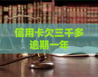 信用卡欠三千多逾期一年