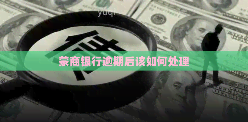 蒙商银行逾期后该如何处理