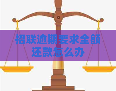 招联逾期要求全额还款怎么办