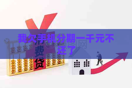 我欠手机分期一千元不还了