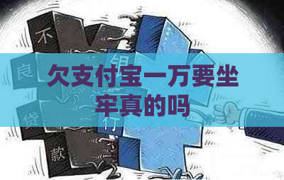 欠支付宝一万要坐牢真的吗