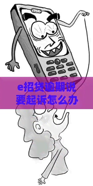 e招贷逾期说要起诉怎么办