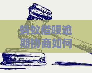 蚂蚁信用卡逾期协商如何减免罚息