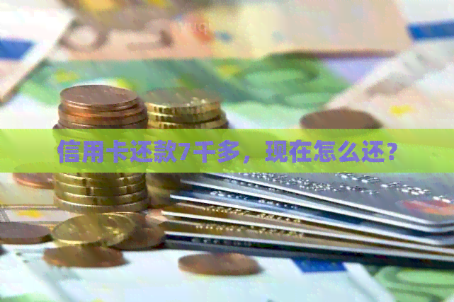 信用卡还款7千多，现在怎么还？