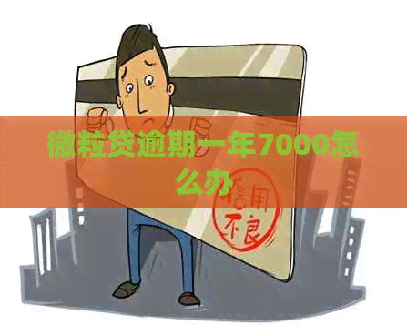 微粒贷逾期一年7000怎么办
