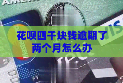 白条四千块钱逾期了两个月怎么办