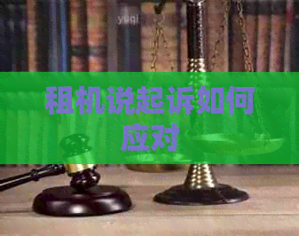 租机说起诉如何应对