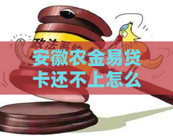 安徽农金易贷卡还不上怎么办