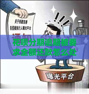 白条分期逾期被要求全额还款怎么处理