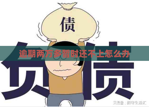 逾期两万多暂时还不上怎么办