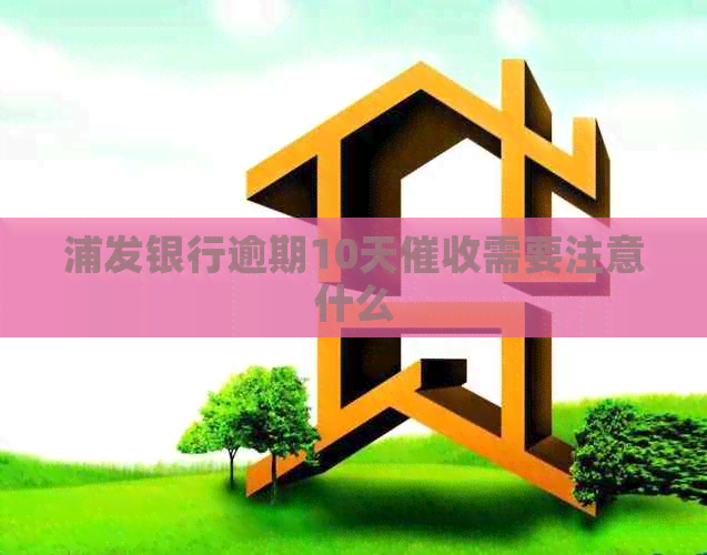 浦发银行逾期10天需要注意什么