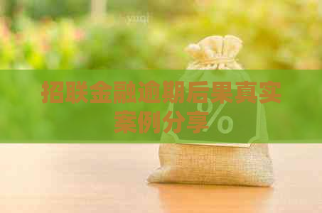招联金融逾期后果真实案例分享