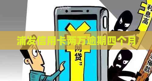 浦发信用卡两万逾期四个月