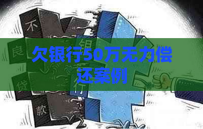 欠银行50万无力偿还案例