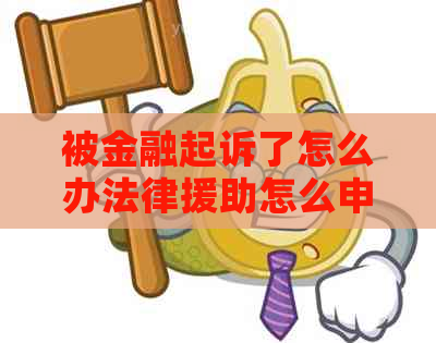 被金融起诉了怎么办法律援助怎么申请