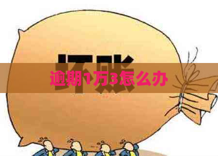 逾期1万3怎么办
