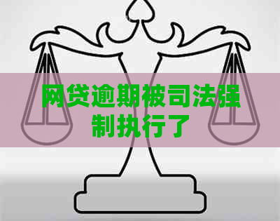 网贷逾期被司法强制执行了