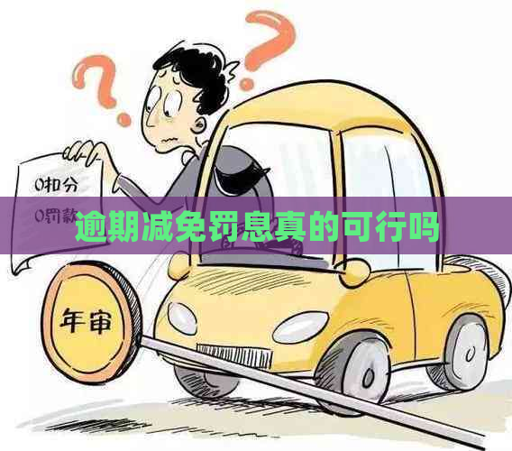 逾期减免罚息真的可行吗