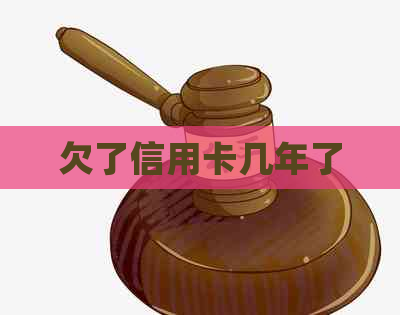 欠了信用卡几年了