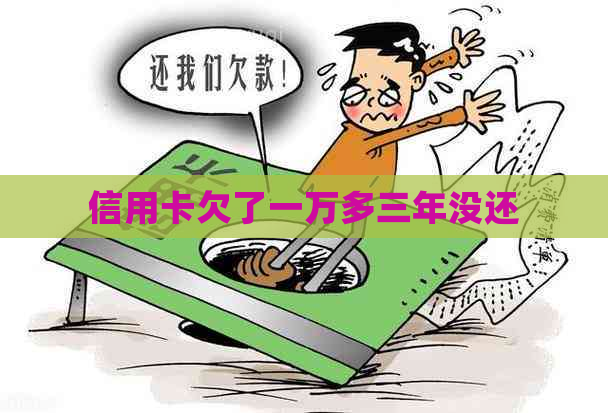 信用卡欠了一万多三年没还
