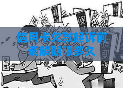 信用卡欠款起诉前调解期限多久
