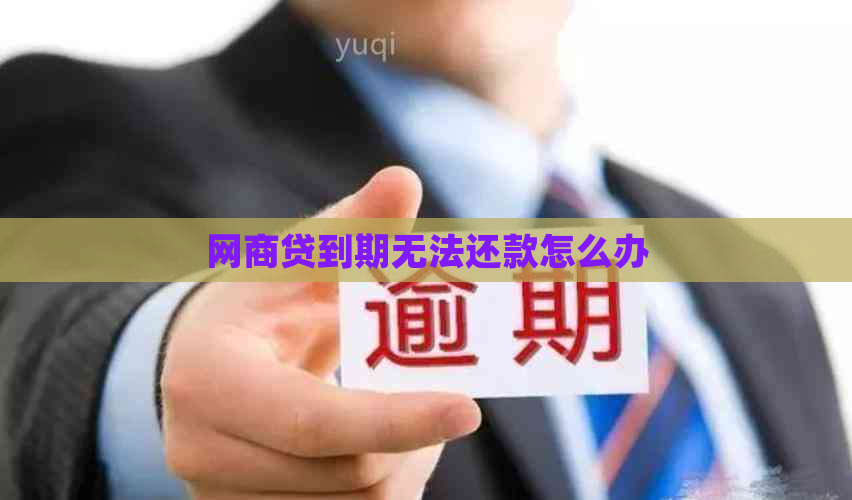 白条贷到期无法还款怎么办