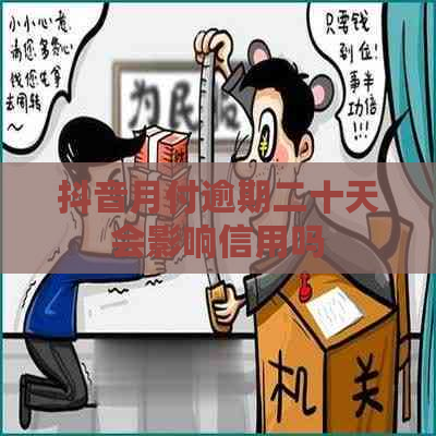 抖音月付逾期二十天会影响信用吗
