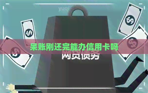 呆账刚还完能办信用卡吗