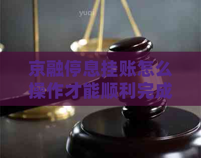 京融停息挂账怎么操作才能顺利完成