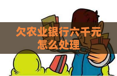 欠农业银行六千元怎么处理