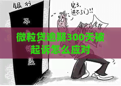 微粒贷逾期300天被起诉怎么应对