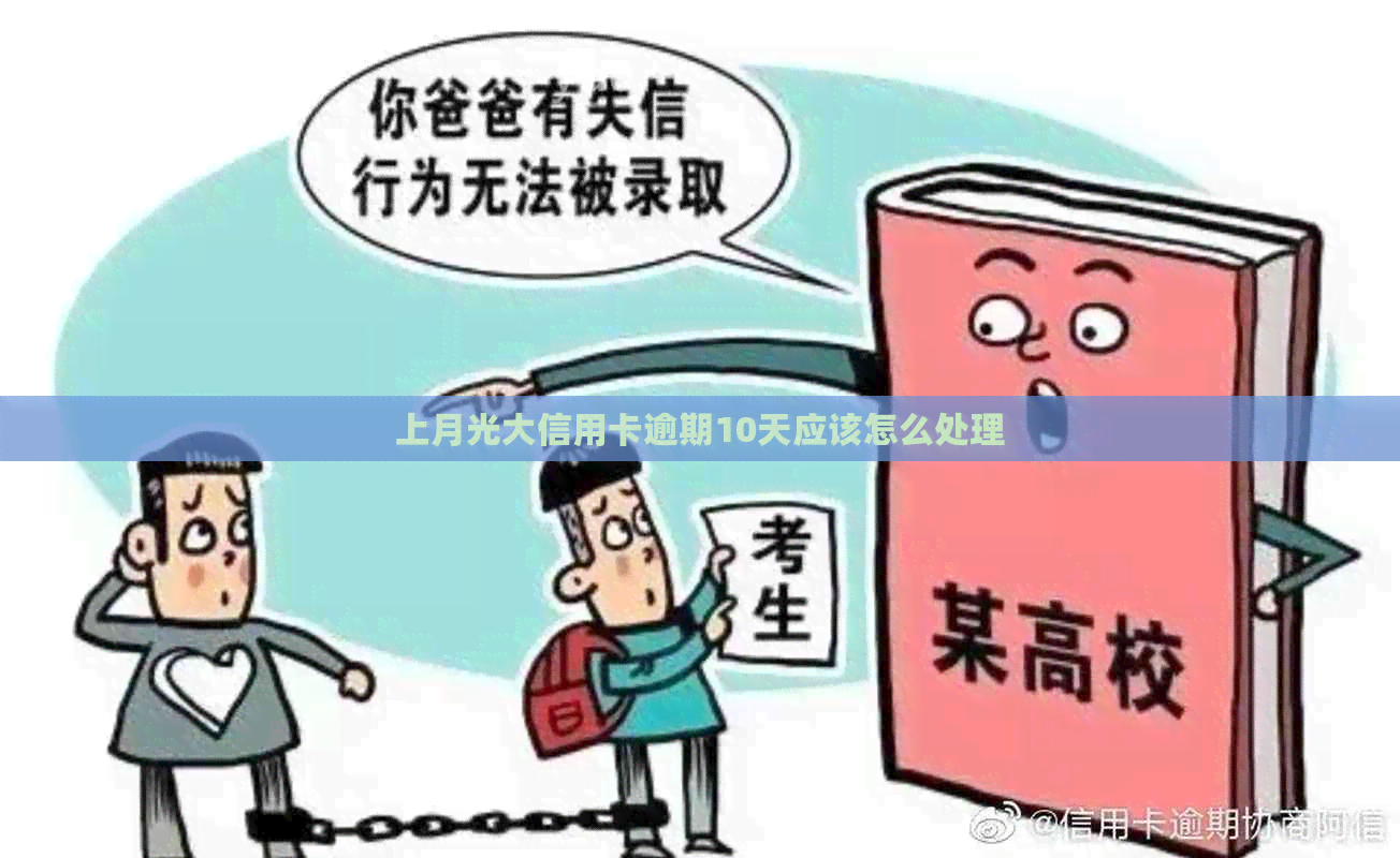 上月光大信用卡逾期10天应该怎么处理