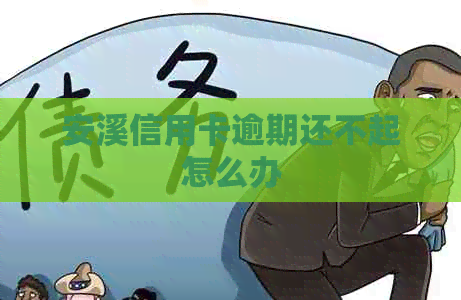安溪信用卡逾期还不起怎么办