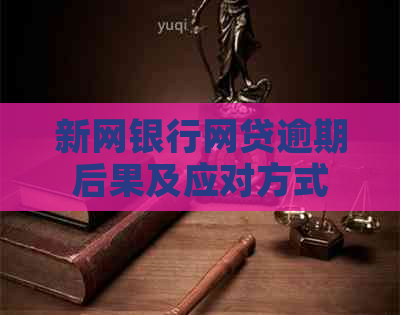 新网银行网贷逾期后果及应对方式