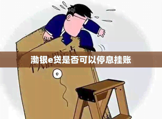 渤银e贷是否可以停息挂账