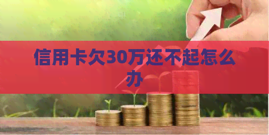 信用卡欠30万还不起怎么办