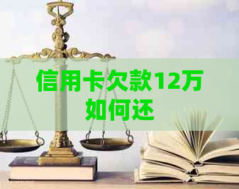 信用卡欠款12万如何还
