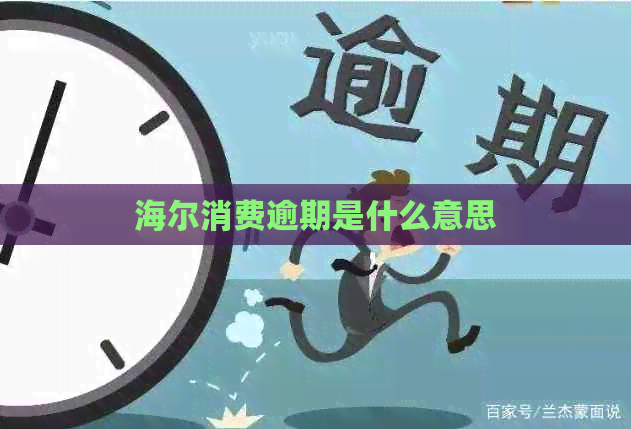 海尔消费逾期是什么意思