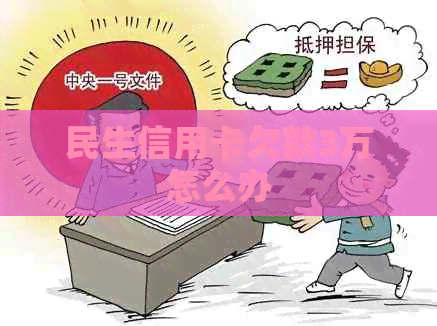 民生信用卡欠款3万怎么办