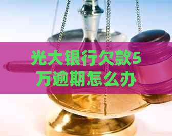 光大银行欠款5万逾期怎么办