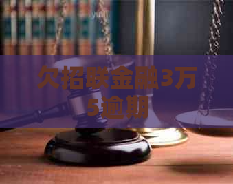 欠招联金融3万5逾期